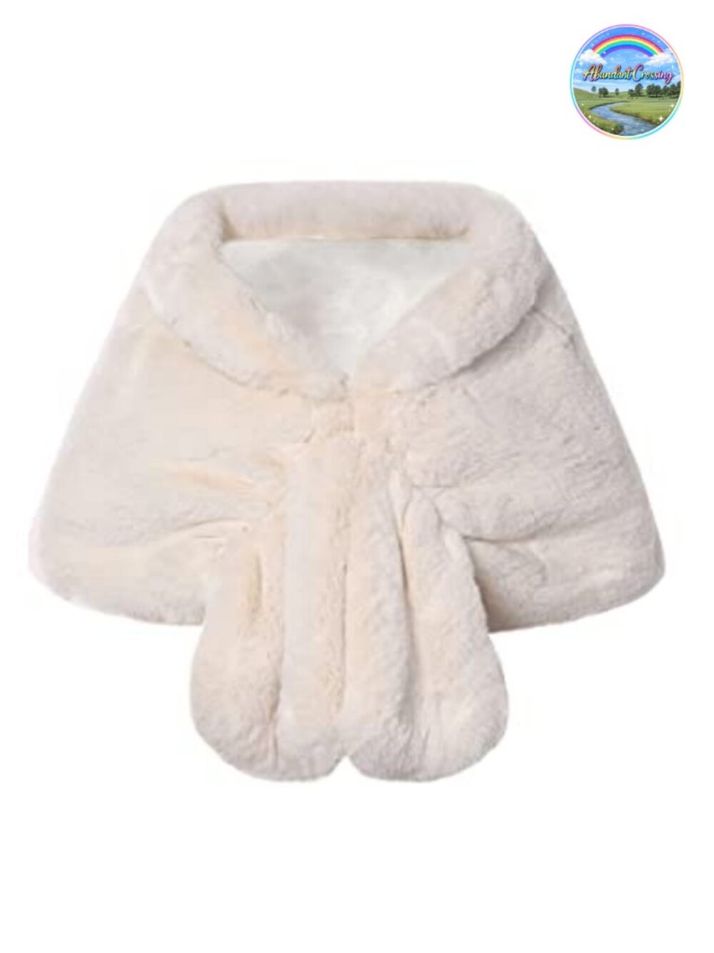 Faux Fur Collar Wrap Scarf Shawl Evening Cape Winter Cover Up